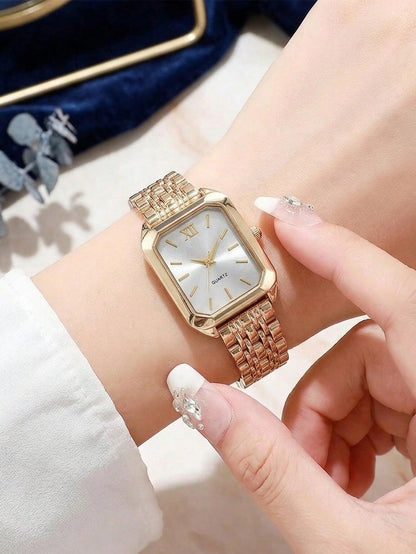 Ensemble Montre et Bijoux Pour Femme – Collection Doré Lumière™