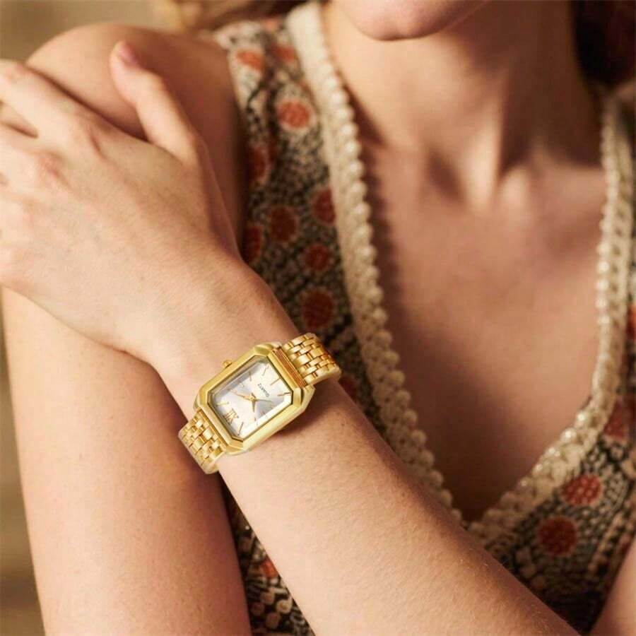 Ensemble Montre et Bijoux Pour Femme – Collection Doré Lumière™