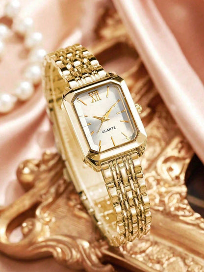 Ensemble Montre et Bijoux Pour Femme – Collection Doré Lumière™